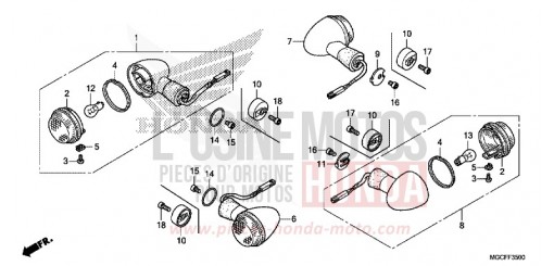 CLIGNOTANT (CB1100CA/TAD) CB1100CAK de 2019